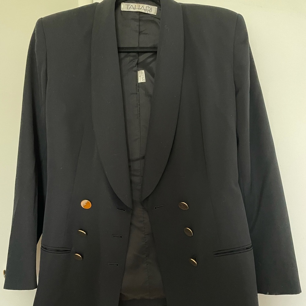 Tahari Black Blazer